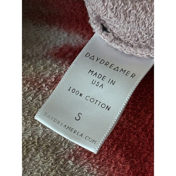 DAYDREAMER Flying V Varsity Sweatshirt Tie Dye Women’s S Crew Neck Pullover Y2K - Picture 8 of 16